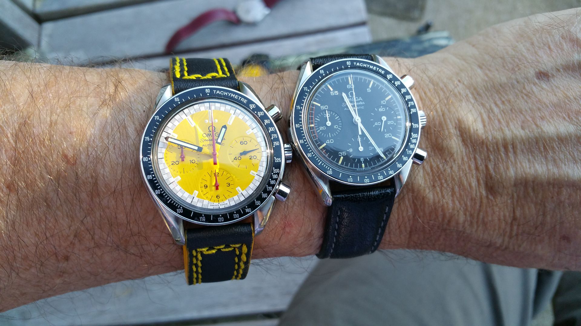 omega speedmaster reduced on wrist